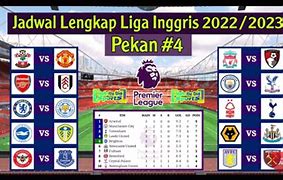 Jadwal Liga Inggris Kemarin